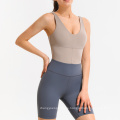 Bodysuit de yoga de moda de dropshippsuit de contraste Sport Sportugua de ropa activa